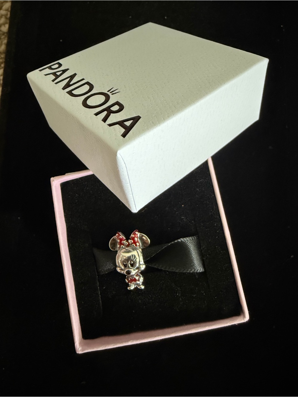 Disney Minnie Mouse Dotted Dress & Bow Charm